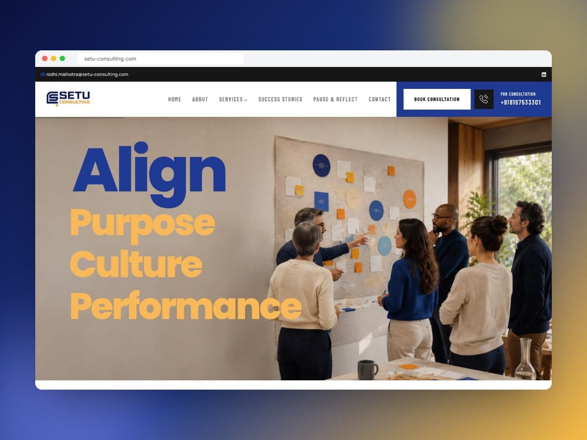 Setu Consulting website