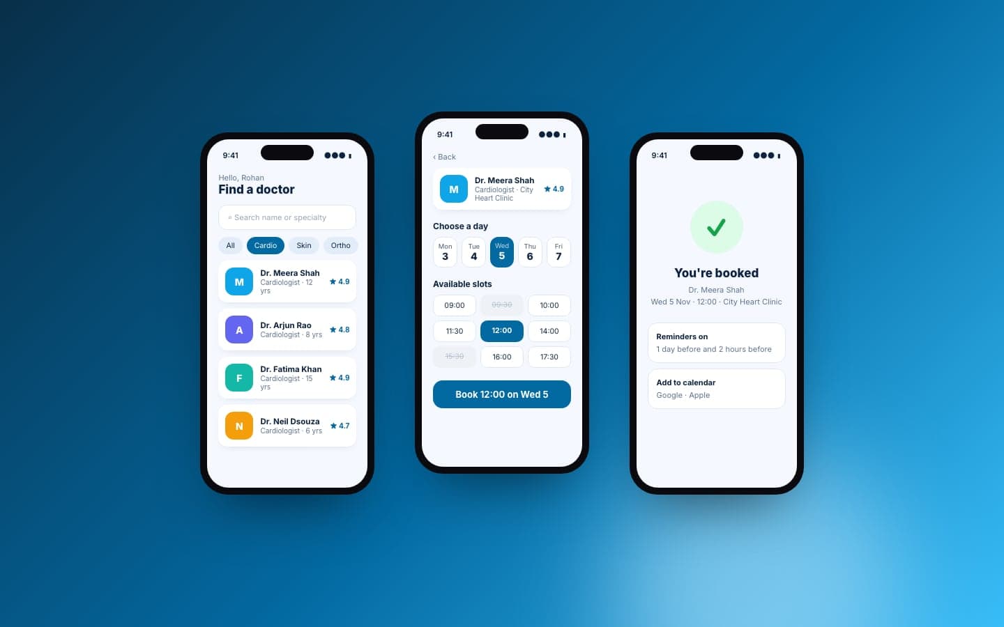 CareConnect interface